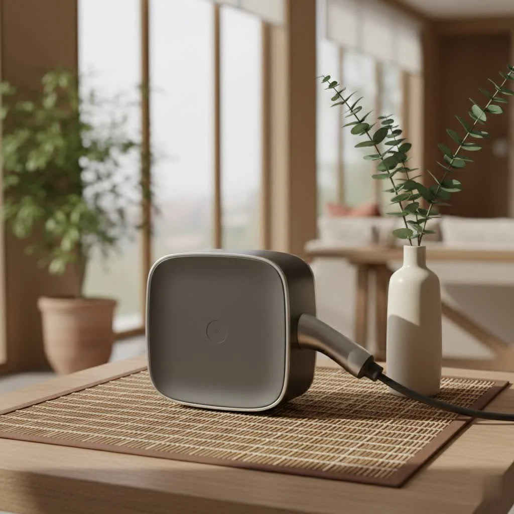 Car MagSafe charger securely holding a smartphone