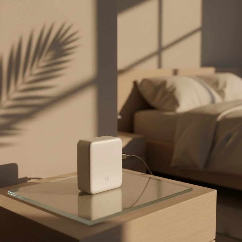 iPhone charging wirelessly in a car mount